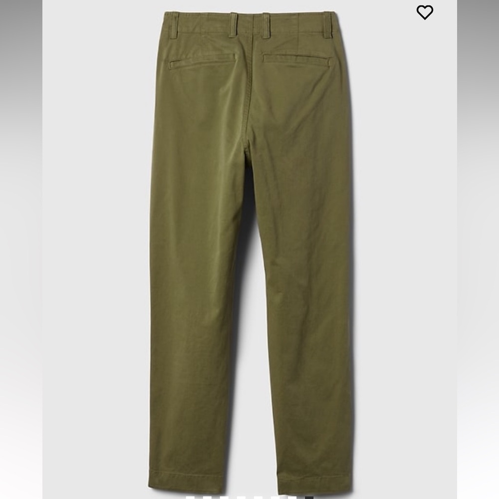 Gap Women Mid Rise Downtown Khakis army green size 14 - Picture 5 of 9